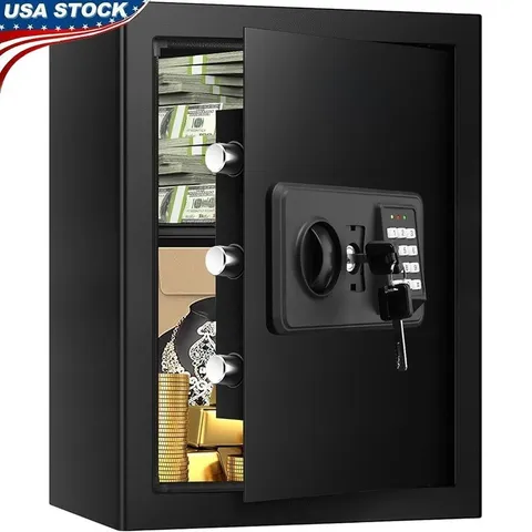 Fireproof Home Safe Large Security Digital Combination Lock Anti-Theft Alarm New