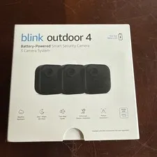 Blink Outdoor 4 1080p Wi-Fi Outdoor 3-Camera Security System - Black - NEW