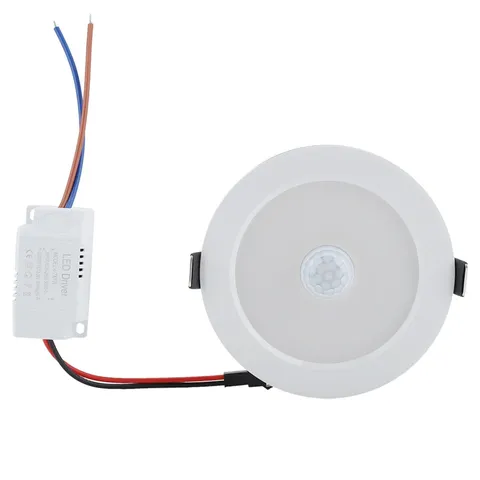 9w Round 18LED Infrared Sensor Downlight Human Body Induction Recessed Ceiling