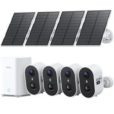2K HD Wireless Solar Powered Outdoor Security Camera System Home Camera System