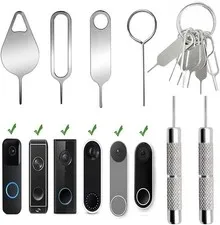 8 Pcs Security Pin Key Release Removal Tool Compatible with Arlo Video Doorbell,