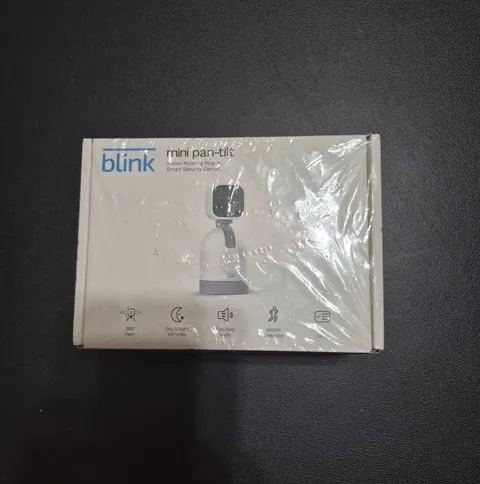 Blink Mini Pan-Tilt Camera - White - Still in Wrapping