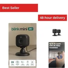Blink Mini 2K+ Indoor Security Camera - 2 Cameras, Night Vision, Audio