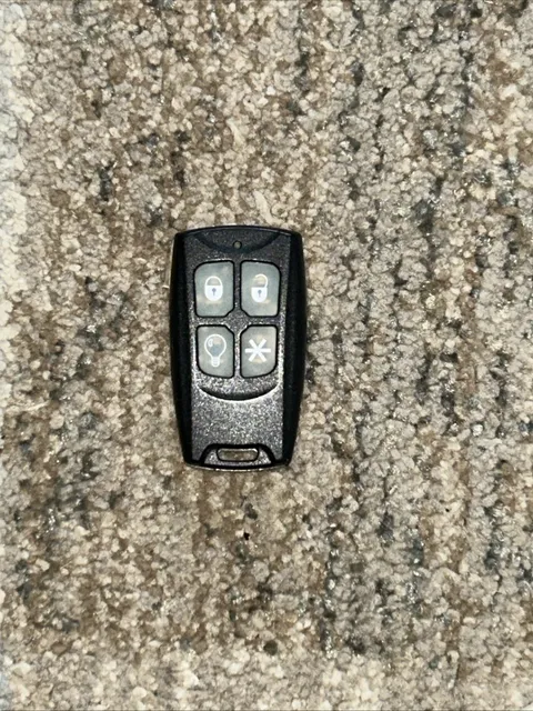 Interlogix TX-4014-01-2 DesignLine 4-Button Keyfob, Black BAZ-RF4004-01-2