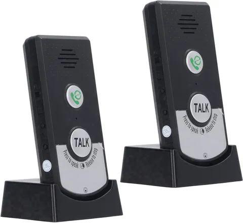 Wireless Intercom with HD Clarity, 1000Ft Range, Rechargeable 1800Mah Battery, E
