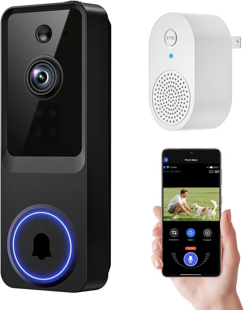 WiFi Ring Doorbell 1080P HD Security Camera Wireless Door Bell Camera With Chime