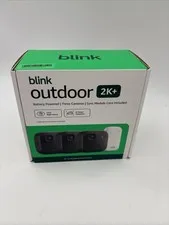Blink Outdoor 2K+ Wireless Security Night Vision 3 Camera's Audio In Out Door