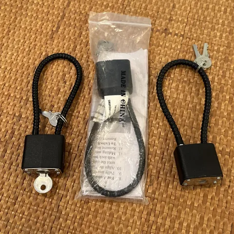 Set Of 3 NEW Ruger Regal Model R10SC Cable Firearm Padlocks Lock Gun Keyed