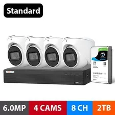 WATCHGUARD L Series 4 Camera 6.0MP IP Surveillance Kit (Fixed 2TB 8 Ch)