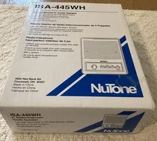 NuTone ISA-445WH Radio-Intercom 5" Inside Speaker White New in Box