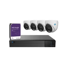IP KIT / NVR 4ch with Artificial Intelligence / 4 - 4MP Dual Light Cameras / 2TB