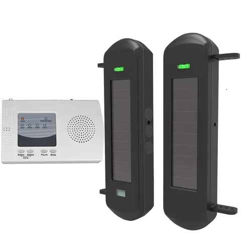 Solar Wireless Driveway Alarm System-1/2 Mile Long Transmission Range-300 Fee...