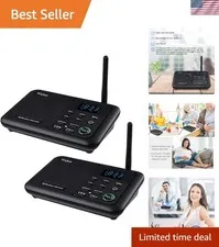 Intercoms Wireless for Home 1 Mile Range 22 Channel 100 Digital Code Display ...