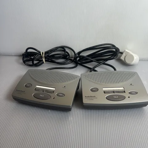 Radio Shack #43-3105 FM 3 Channel Wireless Intercom System Lot of 2  For Parts