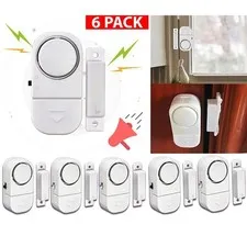 6 PCS WIRELESS Home Window Door Burglar Security ALARM System Magnetic Sensor