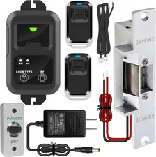 RF Wireless Remote Access Control System with Electric Strike Door Lock