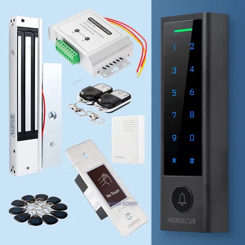 HOMSECUR Waterproof RFID Access Control Unit With Door Control Accessories Black