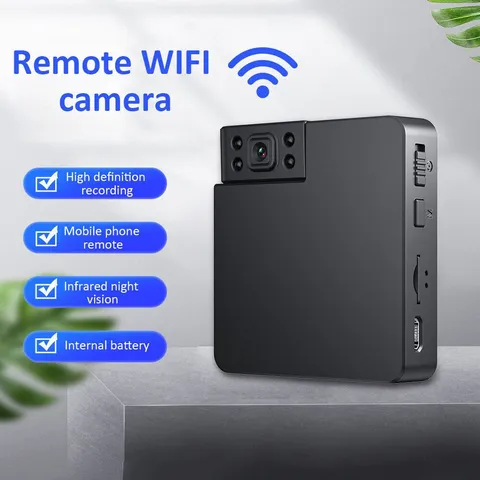 1080P WiFi Mini Camera 180° Rotatable Wireless Camcorder IR Night Vision DVR
