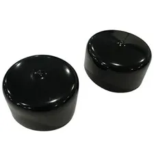 2-Inch Rubber Wheel Hub Trailer Bearing Dust Cap Plug Grease 2 inches, Black 