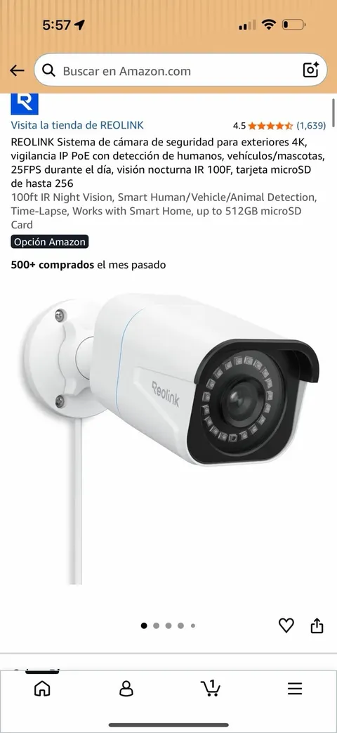 Reolink RLC-810A 4K 2160p PoE IP Bullet Cam Motion Detect IR Outdoor