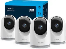 2K Security Cameras, Home Security Camera Indoor, 5G/2.4G Wifi 4Pack | 360° Moti