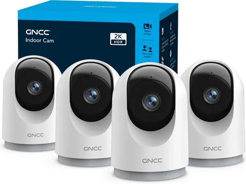 2K Security Cameras, Home Security Camera Indoor, 5G/2.4G Wifi 4Pack | 360° Moti
