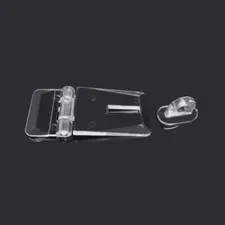 10 Sets Lock Bag Accessories Tool Box Hasp Latch Mini Clear Plastic Locks