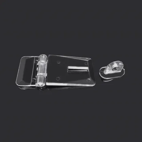 10 Sets Lock Bag Accessories Tool Box Hasp Latch Mini Clear Plastic Locks