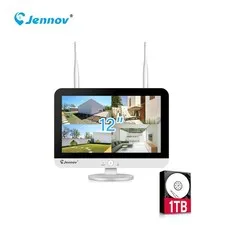 JENNOV J-Series Wireless Security Camera System Monitor WiFi 5MP 1TB HD 10CH NVR