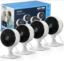 GNCC 2.4GHz Indoor Security Camera for Home 1080P Baby & Pet Cam 4 Pack Baby &