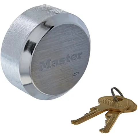 MASTERLOCK CO 6271KAW700A 80245 2-7/8" Shackleless Lock, Plain