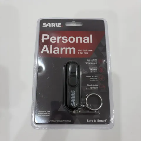 Sabre Personal Alarm With Dual Siren & Key Ring 120dB Portable Emergency Safety