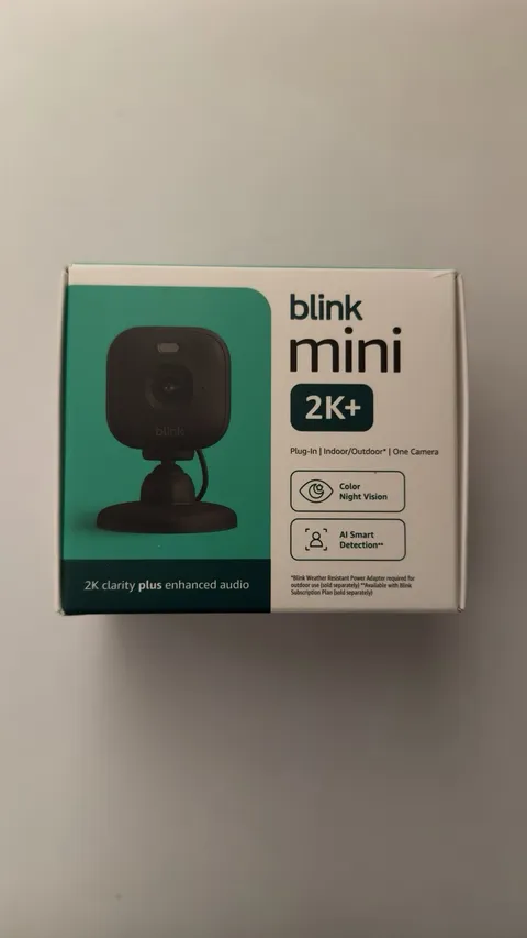 BLINK MINI 2K+ PLUG IN INDOOR/OUTDOOR CAMERA BLACK NEW LOT OF 6