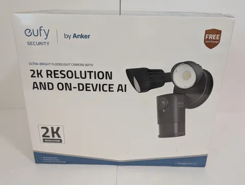 Eufy Floodlight Cam E 2K T8422S Outdoor Security Camera AI Motion Detection New