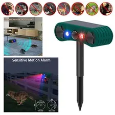 Solar Wireless Motion Sensor Alarm 13 Sound Detector 130db Loud Noise Outdoor US