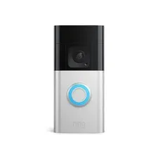 Ring - Battery Doorbell Plus Smart Wifi Video Doorbell Satin Nickel