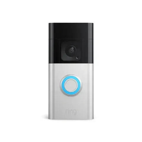 Ring - Battery Doorbell Plus Smart Wifi Video Doorbell Satin Nickel