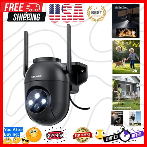 3MP Security Camera Outdoor Wired: Camera for Home Security Outdoor 2.4G/5G W...