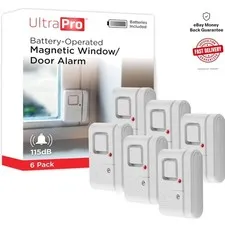 Powerful 120dB Wireless Alarms for Windows & Doors - 6 Pack for Home Security
