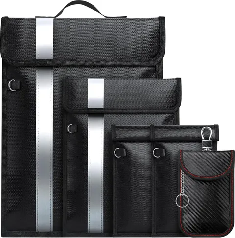 EMP Faraday Bag for Phones Laptops Keys Fireproof Waterproof Shielding