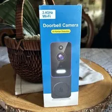 Wi-fi 2.4Hz Doorbell Camera with AI Human Detection & Night Vision