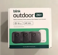 BLINK OUTDOOR 2K+ WIRELESS SECURITY CAMERA 3 CAMERA SYSTEM NEW
