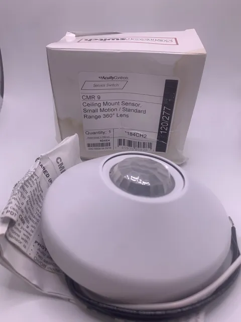 Acuity Brands CMR9 Ceiling Mount Sensor, Small Motion, 360° Lens, 120/277V