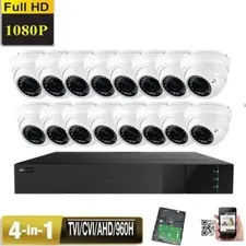 16CH 1080P DVR 4-in-1 AHD 2.6MP 2.8-12mm Varifocal Lens 36IR Do4 Security Camera