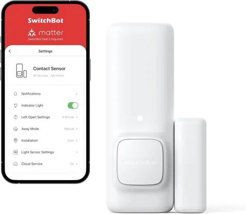SwitchBot Contact Sensor Smart Home Security Wireless Window Alarm / Door Sensor