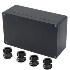 Raculety Project Box ABS Black Electrical Boxes IP65 7.87"x4.72"x2.95", 