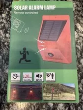 Solar Alarm Lamp Remote Controlled Infared Red