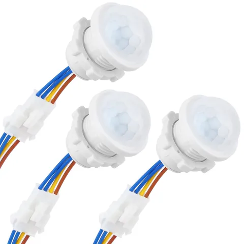 3-Pack Motion Sensor Light Switch, PIR Infrared Sensor, 30S Time Delay, Smart De