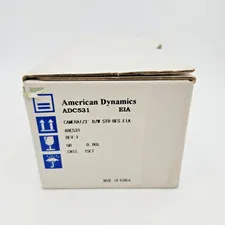 American Dynamics ADC531 B&W 1/3" CCD Analog Box Security Camera New Open Box