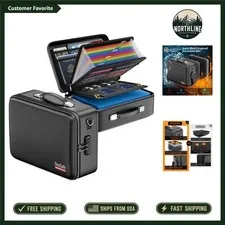 Fireproof Document Box with Lock - Water-Resistant Organizer for Secure Storage